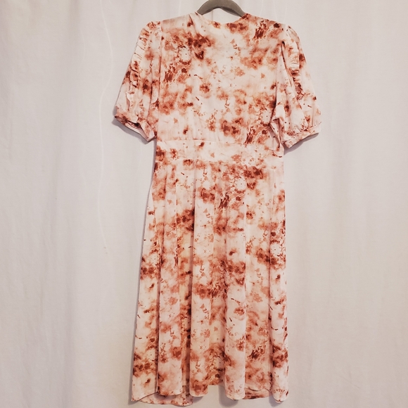 Ember tie dye Short Sleeve Tie Front Duster - Picture 5 of 6